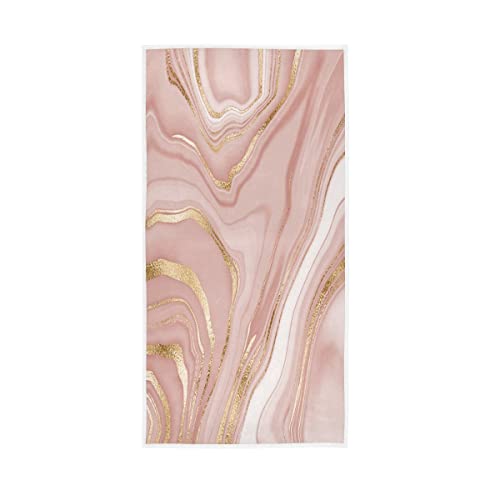 Rose Gold Glitter Splatter Baumwolle Fingertip Handt¨¹Cher 30 x 15 Zoll Gold Line Dekoratives, saugf?higes und weiches Frottee-Handtuch f¨¹r G?ste- und Einweihungsgeschenk im Badezimmer von GuoChe