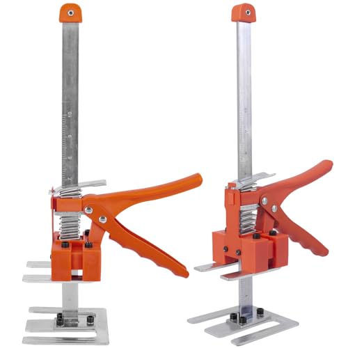Guolich 2 Stück Arbeitssparende Armtürverwendung Plattenheber Schrankheber Klemmplatten-Nivelliersystem 1058 lb/480kg für Böden, Türen, Schrankinstallation Heber für Gipskartonplatten,38.8 CM von Guolich