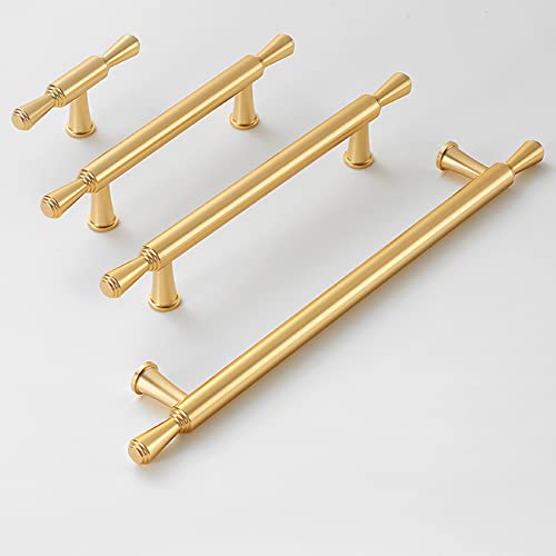 Guolich 2-Stück Schrankgriff Gold 192 mm Lochabstand, Küchentürgriff, Möbelgriff, Türgriff für Home Kitchen Office Möbel, Nachttische, Kommoden, Schränke, Schranktürgriffe von Guolich