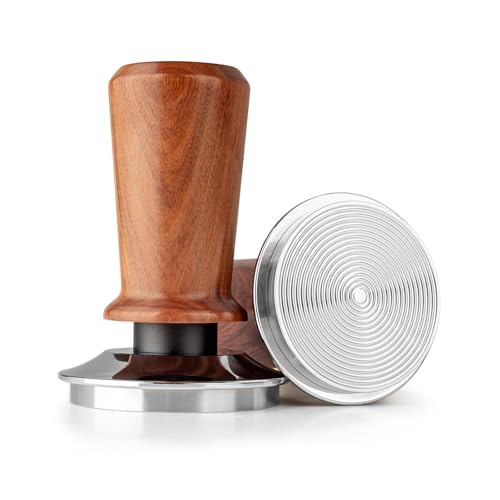 Guolich Kaffee Tamper 51 mm,Kaffee Zubehör,Barista Espresso Tamper,Basis aus 304 Edelstahl Espresso Stampfer,Temper,Barista Zubehör für Kaffeelieber,Aluminiumgriff und Ständer von Guolich