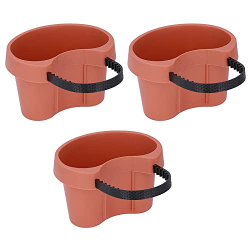 Entatial Blumentopf, Kunststoff-Abflussrohr, Sukkulenten-Setzlingstopf mit Verstellbarem Riemen, Sukkulenten-Pflanzgefäße, Blumentopf für Pflanzen, Stecklinge und Setzlinge (12,5 X 19 cm) von Guoml