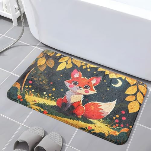 Badematte 40X60Cm Orange Und Weiße Tiere Mikrofaser Badvorleger Fußmatte Badteppich Super Saugfähig Badezimmerteppich,Badematte rutschfest Waschbar,Badteppich Für Dusche Badewannen Badematte 40X60Cm Orange Und Weiße Tiere Mikrofaser Badvorleger Fußmatte Badteppich Super Saugfähig Badezimmerteppich,Badematte rutschfest Waschbar,Badteppich Für Dusche Badewannen von Guoshuai