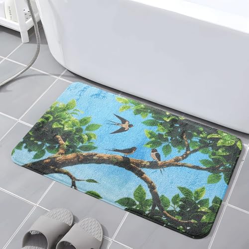 Badematte 40X60Cm Tiervogel Mikrofaser Badvorleger Fußmatte Badteppich Super Saugfähig Badezimmerteppich,Badematte rutschfest Waschbar,Badteppich Für Dusche Badewannen Badematte 40X60Cm Tiervogel Mikrofaser Badvorleger Fußmatte Badteppich Super Saugfähig Badezimmerteppich,Badematte rutschfest Waschbar,Badteppich Für Dusche Badewannen von Guoshuai