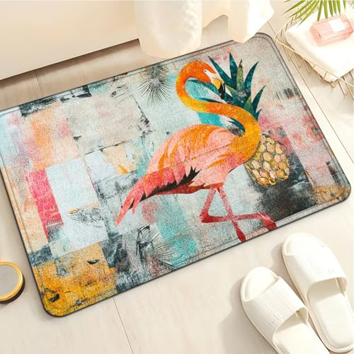 Badematte rutschfest 50X80Cm Gelbe Tiere Eckig Mikrofaser Badematte,Badezimmerteppich Absorbent Weicher Badteppich, Dichter Hochflor,Washable for Bathroom,Fußmatte, Haustiermatte von Guoshuai