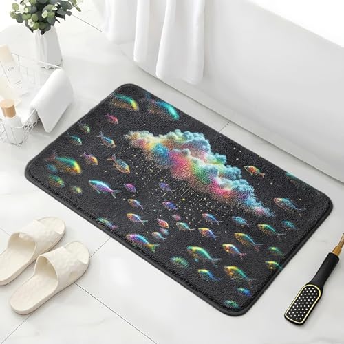 Badematte rutschfest 50X80Cm Rosa Wolken Eckig Mikrofaser Badematte,Badezimmerteppich Absorbent Weicher Badteppich, Dichter Hochflor,Washable for Bathroom,Fußmatte, Haustiermatte Badematte rutschfest 50X80Cm Rosa Wolken Eckig Mikrofaser Badematte,Badezimmerteppich Absorbent Weicher Badteppich, Dichter Hochflor,Washable for Bathroom,Fußmatte, Haustiermatte von Guoshuai