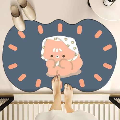Badezimmerteppich 50X80Cm Rosa Weiß Moderne Badezimmer Matte Pflegeleicher Badematte,Weicher Und Bequemer Duschvorleger,Saugfähige Und Schnelltrocknende,Für Küche Badezimmer Toilette Badezimmerteppich 50X80Cm Rosa Weiß Moderne Badezimmer Matte Pflegeleicher Badematte,Weicher Und Bequemer Duschvorleger,Saugfähige Und Schnelltrocknende,Für Küche Badezimmer Toilette von Guoshuai
