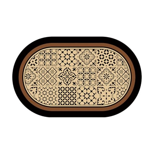 Badezimmerteppich 50X80Cm Schwarze Geometrie Moderne Badezimmer Matte Pflegeleicher Badematte,Weicher Und Bequemer Duschvorleger,Saugfähige Und Schnelltrocknende,Für Küche Badezimmer Toilette von Guoshuai