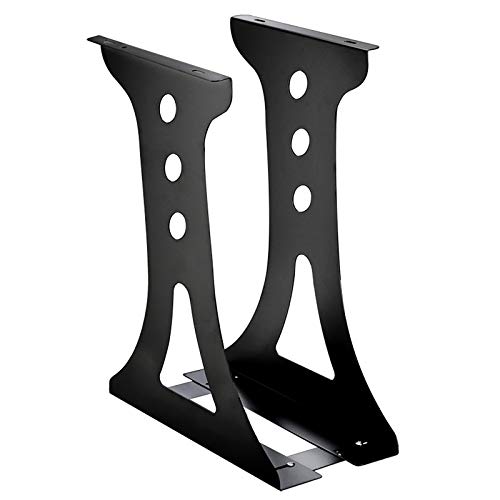 Guoyoocc Rechner-Halterung PC Computer Gehäuse-Halter Unter-Tischhalterung,Computerhalterung Untertisch,Einstellbare Breite: 15-23 cm,Computerzubehör (schwarz/weiß) von Guoyoocc