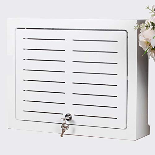 Guoyoocc router aufbewahrungsbox,router box,wlan schrankHub-Informationsbox,schwache Stromboxabdeckung,Wandhalterung mit Schloss von Guoyoocc
