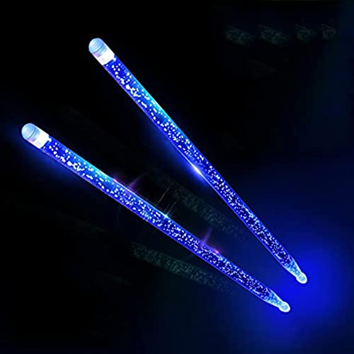 leuchtende Drumsticks,1 Paar leuchtende Drumsticks 5 A fluoreszierende Drumsticks für Musikinstrument Percussion Zubehör,Für Professionelle Schlagzeuger In Bühnenaufführungen,Drumsticks,Trommelstöcke von Guoyoocc