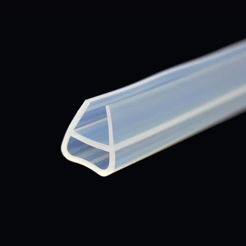 Duschdichtung 200 cm, Duschtürdichtung für mm, Duschtür Dichtung Duschdichtung, Gummi Ersatzdichtung Wasserabweiser Dusche Glastür (U - 6mm) von Guozyly