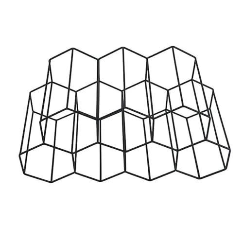 Gupcaqosjw 3-stufiges Weinregal, 9-Flaschen-Weinregal | Weinregal für Schrank - Klassisches mit Wabenstruktur für Bar, Weinkeller, Kellerschrank, Speisekammer, für 9 Flaschen von Gupcaqosjw
