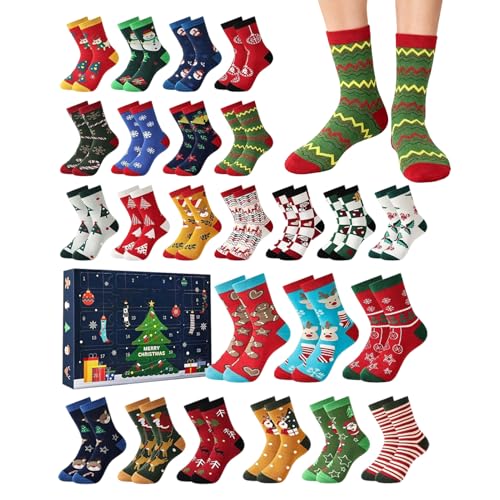 Gupcaqosjw Adventssocken Weihnachts Countdown | Weihnachts Countdown Kalender 24 Tage | Winter Socken Geschenkideen Für Jugendliche Männer Frauen | Home Partyevent Indoor Festliche Sockenfüller Gupcaqosjw Adventssocken Weihnachts Countdown | Weihnachts Countdown Kalender 24 Tage | Winter Socken Geschenkideen Für Jugendliche Männer Frauen | Home Partyevent Indoor Festliche Sockenfüller von Gupcaqosjw