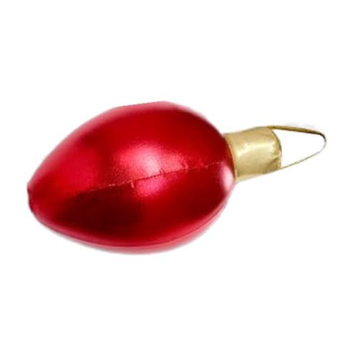Gupcaqosjw Aufblasbare Weihnachtskugeln Mit Beleuchtung - Aufblasbarer Ballschmuck - 30 X 15 cm wasserdichte PVC Deko Für Rasen Terrasse Pool Baum Fenster Außentür von Gupcaqosjw
