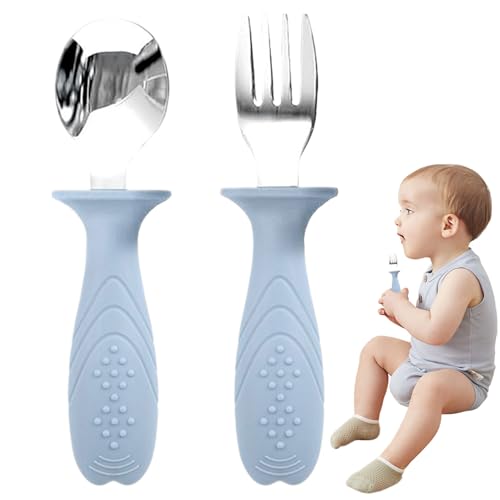 Gupcaqosjw Babygabeln Und -Löffel - Babybesteck & Kleinkind Essbesteck Set,Edelstahl-Kinderbesteck Für Sicheres Essen Ab Beikostalter Ohne Schadstoffe Gupcaqosjw Babygabeln Und -Löffel - Babybesteck & Kleinkind Essbesteck Set,Edelstahl-Kinderbesteck Für Sicheres Essen Ab Beikostalter Ohne Schadstoffe von Gupcaqosjw