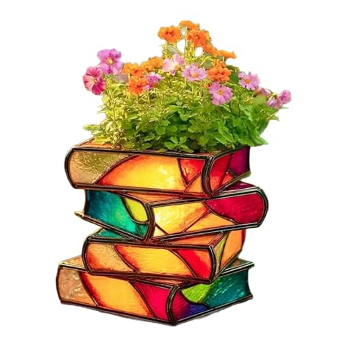 Gupcaqosjw Blumentöpfe Für Zimmerpflanzen | Buch Blumenvasen - Deko Blumenvasen Für Bücherliebhaber Balkon Wohnzimmer Schreibtisch Deko Innenbereich Gupcaqosjw Blumentöpfe Für Zimmerpflanzen | Buch Blumenvasen - Deko Blumenvasen Für Bücherliebhaber Balkon Wohnzimmer Schreibtisch Deko Innenbereich von Gupcaqosjw