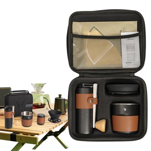 Gupcaqosjw Camping Kaffeemaschine | Filterkaffeemaschine | Multifunktionale Kaffeemühle Mit Tragbarem Kaffeezubehör-Set Für Reisen, Wandern, Und Zuhause Gupcaqosjw Camping Kaffeemaschine | Filterkaffeemaschine | Multifunktionale Kaffeemühle Mit Tragbarem Kaffeezubehör-Set Für Reisen, Wandern, Und Zuhause von Gupcaqosjw