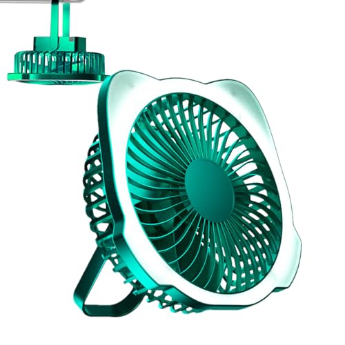 Gupcaqosjw Campingventilator mit LED-Licht,Campingventilator mit LED-Laterne,LED-Combo-Campingventilator mit Laternenlicht | Wiederaufladbarer Mini-Ventilator mit 5 Geschwindigkeiten, tragbarer Gupcaqosjw Campingventilator mit LED-Licht,Campingventilator mit LED-Laterne,LED-Combo-Campingventilator mit Laternenlicht | Wiederaufladbarer Mini-Ventilator mit 5 Geschwindigkeiten, tragbarer von Gupcaqosjw