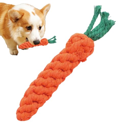 Gupcaqosjw Cat Carrot Toy, Karottenkatze Spielzeug,Beruhigend teether - Interaktive Kaute Seilpupfhundanreicherungsreinigung für Langeweile Relief mentale Stimulation von Gupcaqosjw