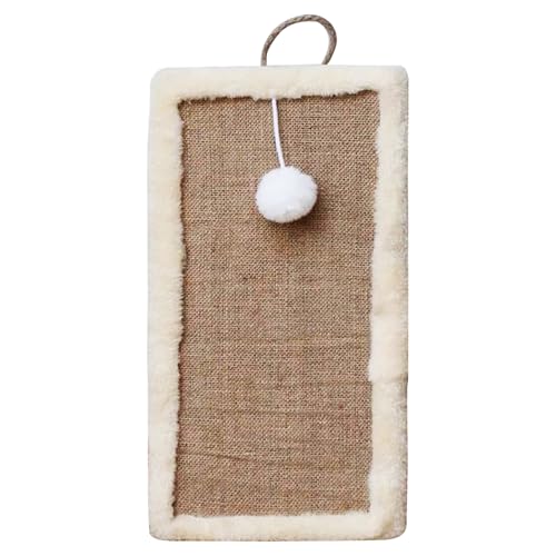 Gupcaqosjw Cat Scratching Mat,Kratzmatte für Wohnungskatzen - Interaktives Aufhängbares Möbelschutz Spielzeug mit Ball für Kitten - Für Wohnzimmer Schlafzimmer Küche Boden Spielzeit von Gupcaqosjw