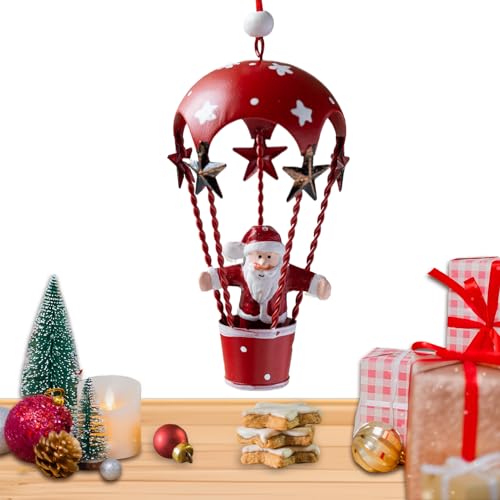 Gupcaqosjw Christbaumschmuck - Fallschirm Santa Claus Schneemann Charm,Verspielter Weihnachtsschmuck mit Aufhängeöse für Christbaum Kamin Haustür Treppe Terrasse Gupcaqosjw Christbaumschmuck - Fallschirm Santa Claus Schneemann Charm,Verspielter Weihnachtsschmuck mit Aufhängeöse für Christbaum Kamin Haustür Treppe Terrasse von Gupcaqosjw