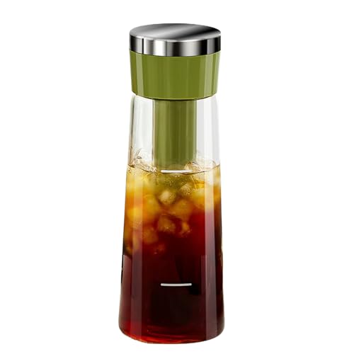 Gupcaqosjw Cold Brew Kaffeebrüher | Press-Stil Kaffee- Und Teebrüher - Multifunktionale Karaffe Mit Weitem Einfüllstutzen Für Picknick, Camping, Café & Unterwegs Gupcaqosjw Cold Brew Kaffeebrüher | Press-Stil Kaffee- Und Teebrüher - Multifunktionale Karaffe Mit Weitem Einfüllstutzen Für Picknick, Camping, Café & Unterwegs von Gupcaqosjw
