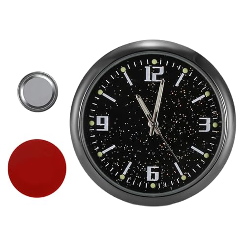 Gupcaqosjw Dash Clock - Leuchtendes Zubehör Für Uhren Zum Aufkleben,Tragbare Kleine Uhr Für Das Armaturenbrett,Für Lüftungsschlitze Auto LKW Motorrad Elektrofahrzeuge Reisen Pendeln Touring von Gupcaqosjw