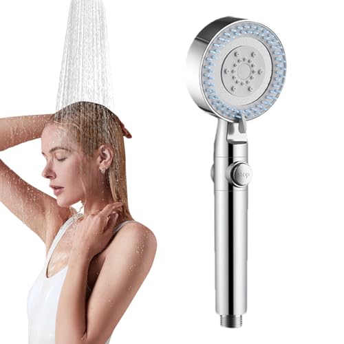 Gupcaqosjw Druckreduschkopf, gefilterter Handheld -Duschkopf | 5-Mode-Druckschub-Duschkopf - Mehrschichtiger Filtration Badesprühgerät, Hotel Home Bad Accessoires von Gupcaqosjw