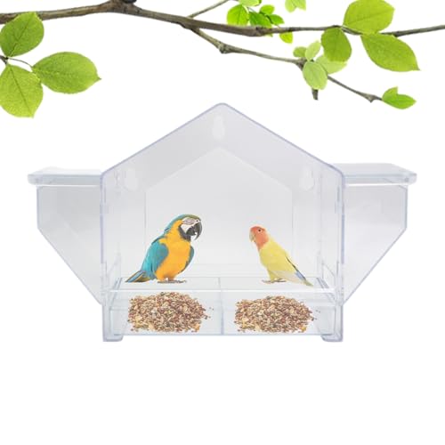 Gupcaqosjw Fenster-Futterspender für Vögel - Kristallklare Horizontale Acryl-Futterstation Für Vögel - Eichhörnchensicheres Design Mit Futterbehälter Für Papageien Und Sperlinge Gupcaqosjw Fenster-Futterspender für Vögel - Kristallklare Horizontale Acryl-Futterstation Für Vögel - Eichhörnchensicheres Design Mit Futterbehälter Für Papageien Und Sperlinge von Gupcaqosjw
