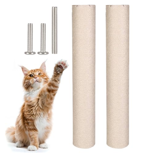 Gupcaqosjw Für Katzen | Sisal Kratzstamm,Interaktives Spielzeug Mit 0.8 cm Schraublöchern Für Training Entspannung Indoor Spiel Klettern von Gupcaqosjw