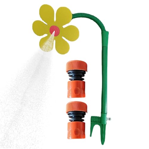 Gupcaqosjw Gänseblümchen Sprinkler | 360-Grad-Rotation Bewegliche Beregnung,Dekorativer Wassersprinkler Für Wasserspaß Garten Spielplatz Hund Abkühlung Rasen von Gupcaqosjw