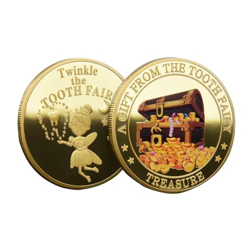 Gupcaqosjw Goldene -Münze | Sammlerstück & Geschenkidee - Originelles Kindersouvenir Mädchen Zubettgeh-Ritual Deko-Ausstellung Gupcaqosjw Goldene -Münze | Sammlerstück & Geschenkidee - Originelles Kindersouvenir Mädchen Zubettgeh-Ritual Deko-Ausstellung von Gupcaqosjw