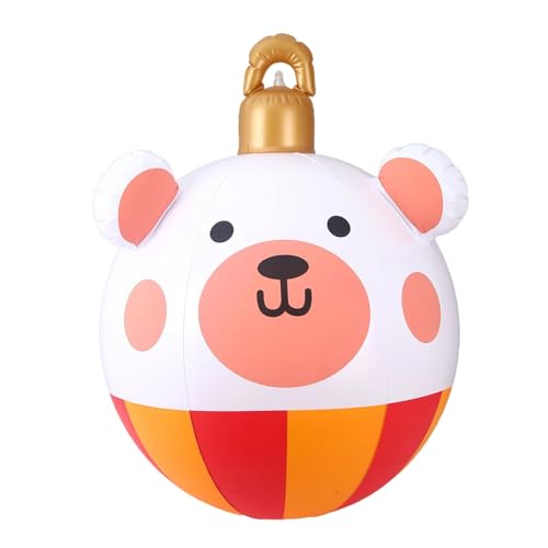 Gupcaqosjw Große Aufblasbare Weihnachtskugeln | 58 cm Aufblasbare Weihnachtsdekoration Für Feiertage | Party Deko Außendekor Für Innen Rasen Weg Terrasse Garten Vordertür von Gupcaqosjw