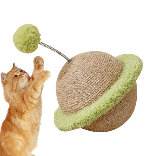 Gupcaqosjw Katzenkratzer, Sisal Ball Cat Scratcher | Katzenspielzeugkugeln Kratzer | Selbstverständlichkeit Haustierübung Spielzeug für den Schutz der Heimmöbel von Gupcaqosjw