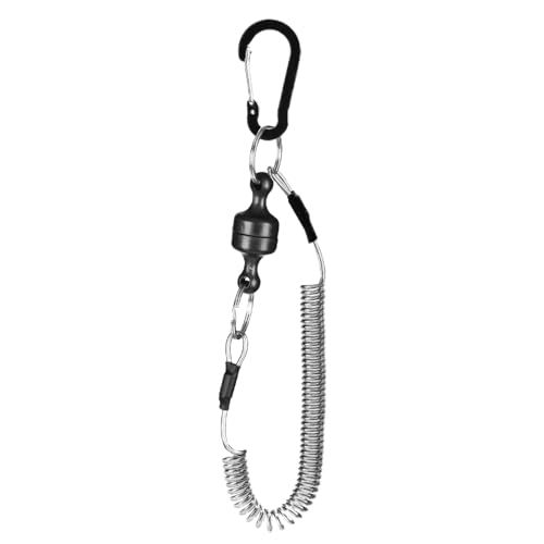 Gupcaqosjw Kescher Magnet | Fliegenfischen Zubehör,Karabiner Leine Schnellverschluss Rutschsicher Halter für Salzwasser Landung Watten Boot Fluss von Gupcaqosjw