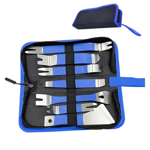 Gupcaqosjw Kfz Verkleidung Abzieher, 7-teiliges Werkzeug Set Für Kfz-Innenraum Und Türverkleidungen, Robuster Befestigungsentferner Für Autoradio Demontage Fahrzeugtür Armaturenbrett von Gupcaqosjw