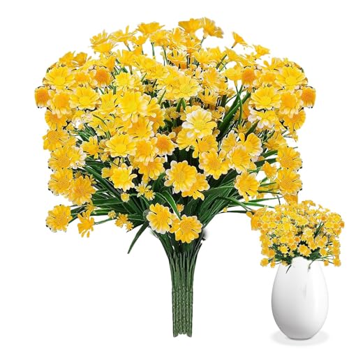 Gupcaqosjw Künstliche Gänseblümchen - Künstliche Blumen - UV-Beständige Kunstblumen Als Strauch Für Fensterkasten Balkon Terrasse Garten Innenbereich Außenbereich Gupcaqosjw Künstliche Gänseblümchen - Künstliche Blumen - UV-Beständige Kunstblumen Als Strauch Für Fensterkasten Balkon Terrasse Garten Innenbereich Außenbereich von Gupcaqosjw