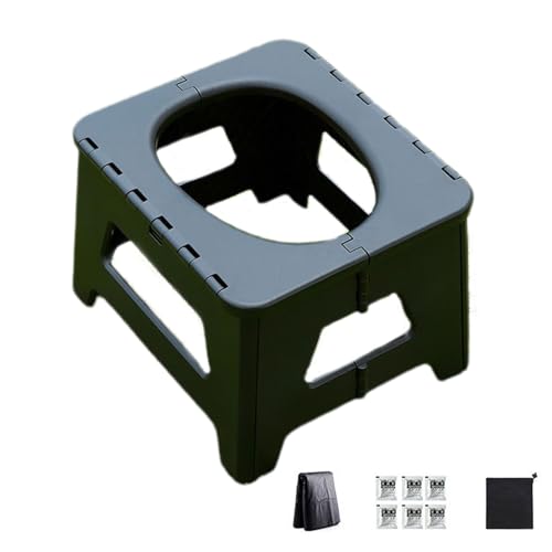 Gupcaqosjw Outdoor Toilette Für Camping | Camping WC | Kompakter faltbarer Toilettensitz für den Einsatz in Zelt, beim Wandern, auf Boot, in der Dusche, im, bei Rucksacktouren, im Auto und auf Reisen von Gupcaqosjw