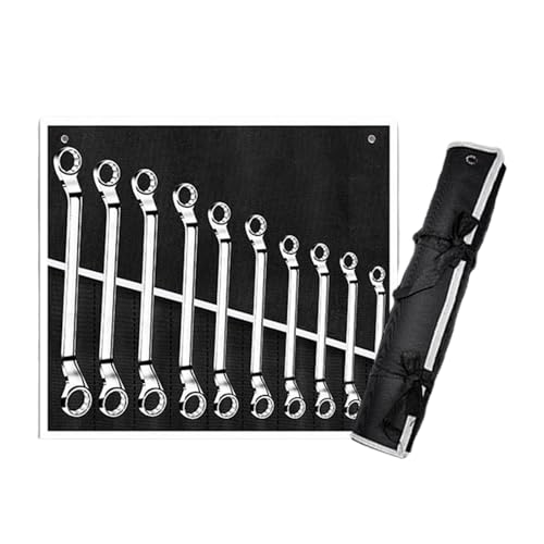 Gupcaqosjw Ratchet Set - 10-Teiliges Doppelringschlüssel-Set Mit Aufbewahrungsbox - Schnellwechsel Mechaniker Werkzeug Mit Rutschfestem Griff Für Kfz Reparatur Und Installationsarbeiten Gupcaqosjw Ratchet Set - 10-Teiliges Doppelringschlüssel-Set Mit Aufbewahrungsbox - Schnellwechsel Mechaniker Werkzeug Mit Rutschfestem Griff Für Kfz Reparatur Und Installationsarbeiten von Gupcaqosjw