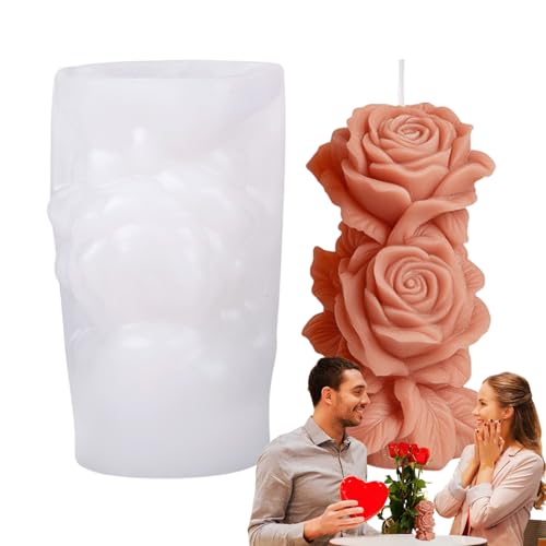 Gupcaqosjw Rosige Silikonform Für Kerzen - Resin Guss Blumenform,Vielseitige Silikonformen Für Seifen Und Kerzen Bastelbedarf Selbermachen Gupcaqosjw Rosige Silikonform Für Kerzen - Resin Guss Blumenform,Vielseitige Silikonformen Für Seifen Und Kerzen Bastelbedarf Selbermachen von Gupcaqosjw