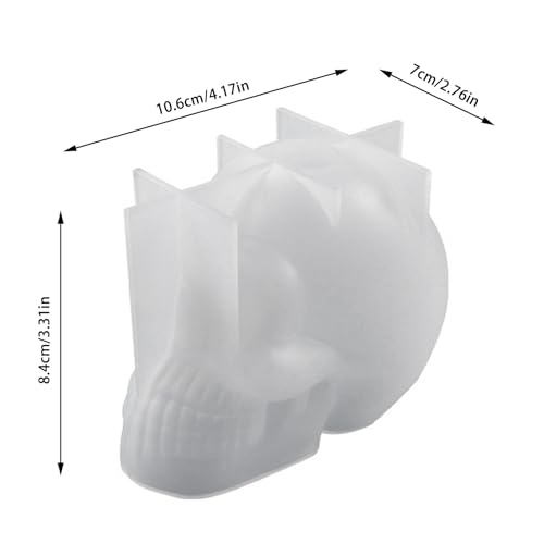 Gupcaqosjw Schädel Silikonform - Flexibles Silikon Schädel Gießform | 3D Form Für Gießharz Skulpturen Tonhandwerk Dekoration Gupcaqosjw Schädel Silikonform - Flexibles Silikon Schädel Gießform | 3D Form Für Gießharz Skulpturen Tonhandwerk Dekoration von Gupcaqosjw