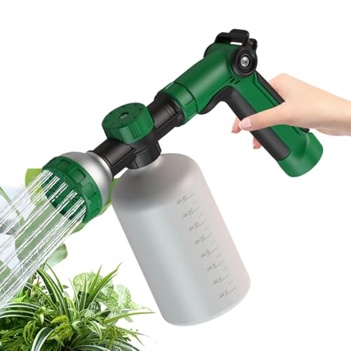 Gupcaqosjw Schaumsprüher Gartenschlauch Spritzpistole, 22x20x7.5cm Dünger Sprühgerät, 500 Ml Garten Handbrause, Schnee Schaumpistole, Gartenbrause, Bewässerungssprüher Garten, Wassersprühmaschine von Gupcaqosjw