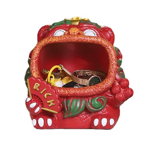 Gupcaqosjw Schlüsselgericht, Schlüsselschale | Catchall Bowl Decorative Tably für Eingangsorganisator - Lion Form Schmuck Organizer für Wohnzimmer, Schlafzimmer, Eitelkeit, Küche, Herzstück von Gupcaqosjw