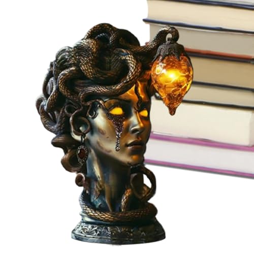 Gupcaqosjw Schreibtischlampe | Nachtischleuchten - Harz-Gothic-Figur Tischdekoration Für Küche Wohnbereich Halloween Weihnachten Gupcaqosjw Schreibtischlampe | Nachtischleuchten - Harz-Gothic-Figur Tischdekoration Für Küche Wohnbereich Halloween Weihnachten von Gupcaqosjw