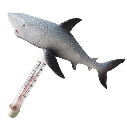 Gupcaqosjw Schwimmbad-Thermometer, Schwimmender Wassertemperatur-Thermograph, Wassertemperatur-Messgerät Mit Schnur & Meerestierform Für Aquarium, See, Fischteich Und Badewanne von Gupcaqosjw