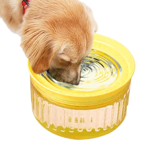 Gupcaqosjw Spülwasserfester Hundenapf - 1800ml Abnehmbarer Langsamer Wasserspender - Schwimmender Wasserspender | Für Mehrhundehaltung Hunde Reise Auto Fressnapf von Gupcaqosjw