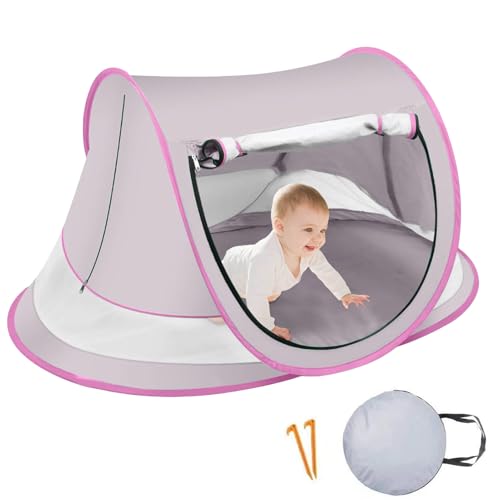 Gupcaqosjw Strandzelt Für Baby - Baby Beach Dome - Leichter Sandgeschützter Outdoor-Sonnenschutz Für Picknick Park Urlaub Camping Garten See Erholung von Gupcaqosjw