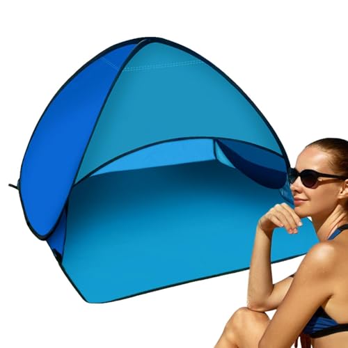 Gupcaqosjw Strandzelt Für Hunde | 59 * 78 * 49 cm -NI Kopfzelt | Strandmuschel Pop Up Strandzelt | Sonnenschutz Hund, Tragbares Sonnenschutzzelt Für UV-Schutz, Winddicht, s-ky Blue Fight Blue von Gupcaqosjw