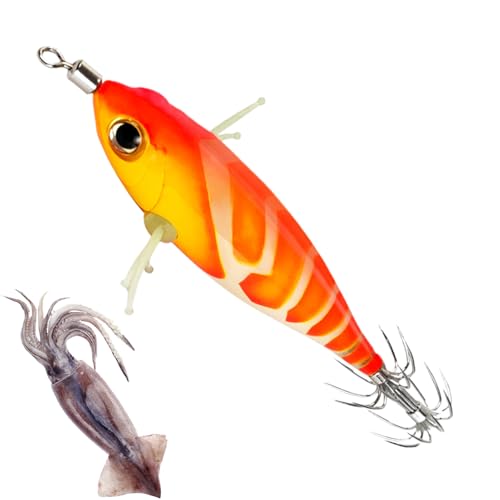 Gupcaqosjw Tintenfisch-Köder - Künstliche Tintenfischköder Mit Leuchtkörper - Schwimmköder Imitation Realist. fluoreszierender Angelköder für Enthusiasten Anfänger Gupcaqosjw Tintenfisch-Köder - Künstliche Tintenfischköder Mit Leuchtkörper - Schwimmköder Imitation Realist. fluoreszierender Angelköder für Enthusiasten Anfänger von Gupcaqosjw