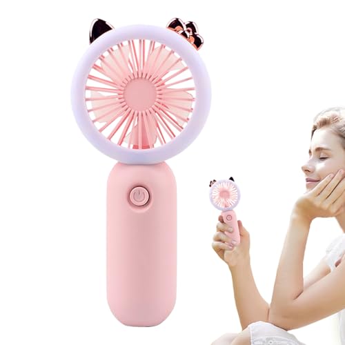 Gupcaqosjw Tragbarer Handlüfter, tragbarer Lüfter Handheld - Handheld -Lüfter mit Licht - USB-wiederaufladbare tragbare Kühlung Gadget Outdoor Desktop LED Night Light 3-Gang-Einstellungen für Camping Gupcaqosjw Tragbarer Handlüfter, tragbarer Lüfter Handheld - Handheld -Lüfter mit Licht - USB-wiederaufladbare tragbare Kühlung Gadget Outdoor Desktop LED Night Light 3-Gang-Einstellungen für Camping von Gupcaqosjw